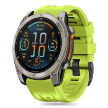 Tech-Protect silikoninis dirželis, skirtas Garmin Fenix ​​5X / 5X Plus / 6X / 6X Pro / 7X / 8 (51 mm) - žalias