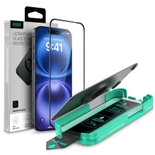 ESR Armorite Tempered Glass for iPhone 16 with Applicator - with Black Frame