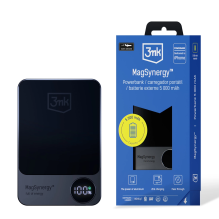 Powerbank 3mk MagSynergy su MagSafe 5000mAh 18W - juoda