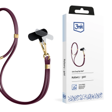 Išmaniojo telefono dirželis 3mk EasyClip Elite – bordo spalvos