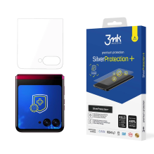 Antibakterinė apsauginė plėvelė 3mk SilverProtection+, skirta Motorola Razr 50 Ultra (priekyje)