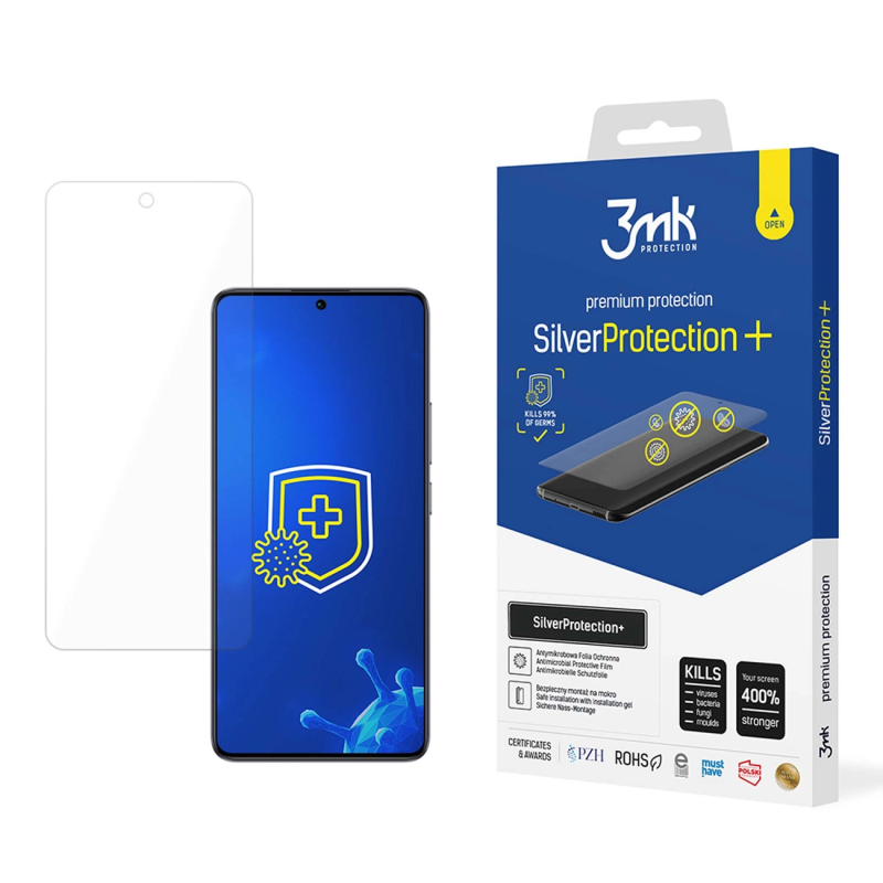 Antibakterinė apsauginė plėvelė 3mk SilverProtection+ skirta Xiaomi Poco F6