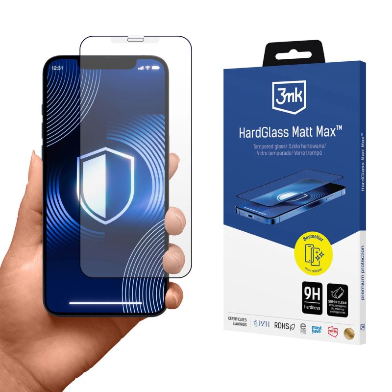 Grūdintas stiklas 3mk HardGlass Matt Max, skirtas iPhone XS Max / 11 Pro Max