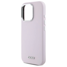 DKNY Liquid Silicone Small Metal Logo MagSafe iPhone 16 Pro Max Case - Pink