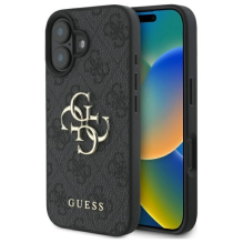 Guess 4G Big Logo iPhone 16 Plus dėklas – juodas