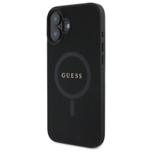 Guess Saffiano Classic Logo MagSafe case for iPhone 16 - black