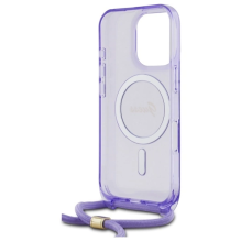 Guess Crossbody Cord Script MagSafe Case for iPhone 16 Pro Max - Purple