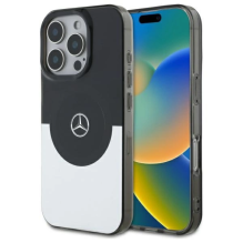 Mercedes Double Layer BiColor MagSafe dėklas iPhone 16 Pro - sidabrinis