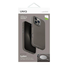 Uniq Lyden Magclick įkrovimo dėklas, skirtas iPhone 16 Pro Max – pilkas