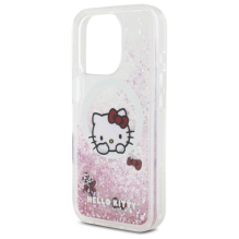 „Hello Kitty Liquid Glitter Sweet Kitty Bows MagSafe iPhone 16 Pro Case“ – baltas