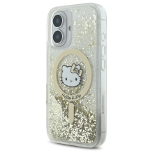 Hello Kitty Liquid Glitter Fever MagSafe iPhone 16 Case - Gold