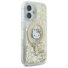 Hello Kitty Liquid Glitter Fever MagSafe iPhone 16 Case - Gold