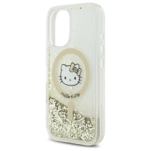 Hello Kitty Liquid Glitter Fever MagSafe iPhone 16 Case - Gold