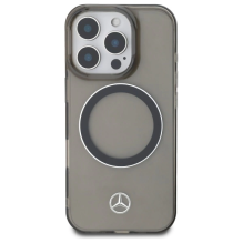 Mercedes Silver Ring MagSafe iPhone 16 Pro Max Case - Black