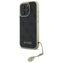 Guess 4G Charms Collection case for iPhone 16 Pro - black