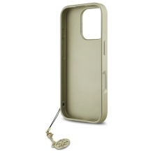 Guess 4G Charms Collection dėklas, skirtas iPhone 16 Pro - juodas