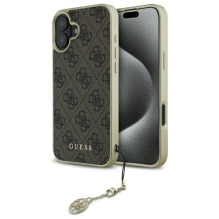 Guess 4G Charms Collection iPhone 16 Plus dėklas – rudas