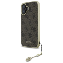 Guess 4G Charms Collection iPhone 16 Plus Case - Brown