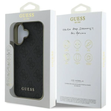 Guess 4G Charms Collection dėklas, skirtas iPhone 16 Plus - juodas