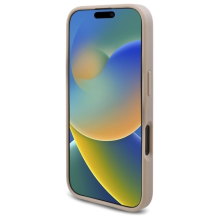 Guess naujas 4G trikampis dėklas, skirtas iPhone 16 Plus – baltas