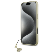 Guess 4G Charms Collection dėklas iPhone 16 - rudas