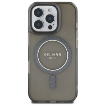 Guess IML Glitter Circle MagSafe case for iPhone 16 Pro - black