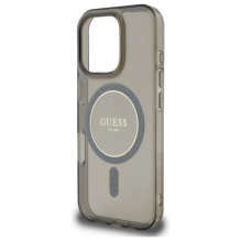 Guess IML Glitter Circle MagSafe case for iPhone 16 Pro - black