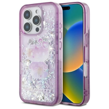 „Hello Kitty Liquid Glitter 50th Anniversary Party iPhone 16 Pro Case“ – violetinė