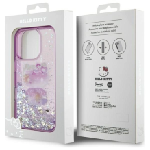 „Hello Kitty Liquid Glitter 50th Anniversary Party iPhone 16 Pro Case“ – violetinė