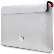 Hello Kitty PU Metal Logo case for a 14&quot; laptop - silver