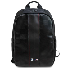 BMW Carbon &amp; Red Stripe backpack for a 16&quot; laptop - black