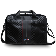 BMW Carbon &amp; Red Stripes bag for a 16&quot; laptop - black