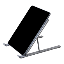 Silver Monkey Blanc ergonomic foldable laptop stand - silver