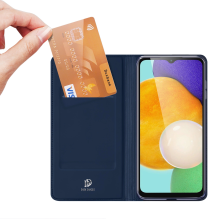  RETURNED ITEM Dux Ducis Skin Pro Case for Samsung Galaxy A14 4G / 5G Cover with Flip Card Wallet Stand Blue