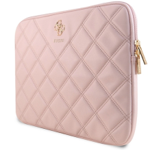 Guess Quilted 4G cover for a 14&quot; laptop - pink