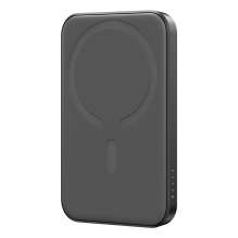 Powerbank Joyroom JR-W020 Mini 5000mAh USB-A USB-C inductive 20W - black + USB-C / USB-C cable