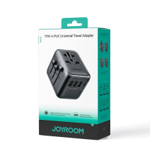 Joyroom JR-TCW01 Travel Adapter Universal 17W EU / US / UK / JP / AU / CN - Black