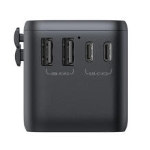 Joyroom JR-TCW02 65W Travel Adapter Universal EU / US / JP / AU / UK / CN - Black