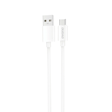 Dudao L4ST USB-A / USB-C laidas 2A 1m - baltas