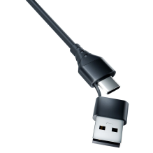 3mk Hyper Cable 3in1 USB-A - USB-C / USB-C - micro USB - Lightning 1.5m - black