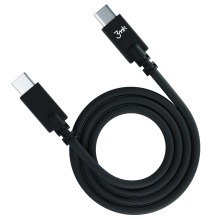 3mk Hyper Cable USB-C / USB-C 100W 4K 60Hz 1m - Black