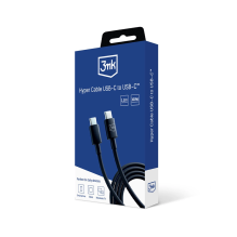 3mk Hyper Cable USB-C / USB-C 100W 1.2m - Black