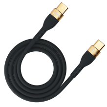 3mk Hyper Silicone Cable USB-C / USB-C 100W 2m - Black