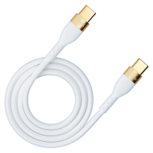 3mk Hyper Silicone Cable USB-C / USB-C 100W 2m - white