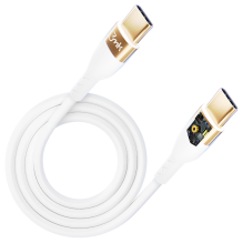 3mk Hyper Silicone Cable USB-C / USB-C 100W 2m - white