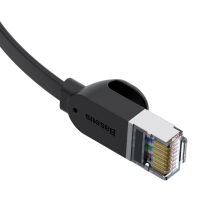 Baseus High Speed ​​plokščias Ethernet CAT6 RJ45 tinklo kabelis 1m - juodas