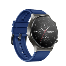 Silikoninis dirželis, skirtas Huawei Watch GT 2 / 3 / 4 / 2 Pro / 3 Pro / 4 Pro / GT 2e 46 mm – tamsiai mėlynas