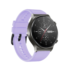 Silicone Strap for Huawei Watch GT 2 / 3 / 4 / 2 Pro / 3 Pro / 4 Pro / GT 2e 46mm - Purple