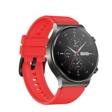 Silicone Strap for Huawei Watch GT 2 / 3 / 4 / 2 Pro / 3 Pro / 4 Pro / GT 2e 46mm - Red