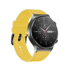 Silicone Strap for Huawei Watch GT 2 / 3 / 4 / 2 Pro / 3 Pro / 4 Pro / GT 2e 46mm - Yellow